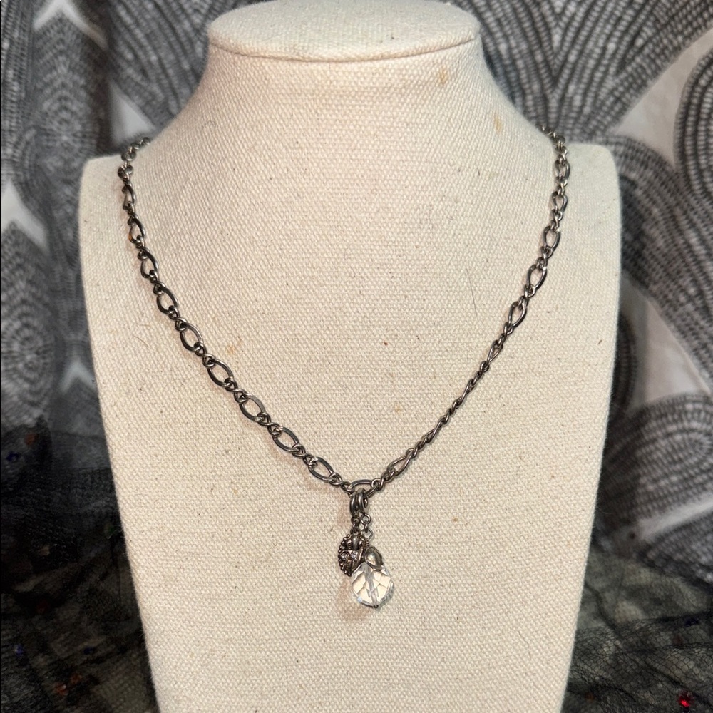 Sorrelli Silver Tone Necklace with movable charms